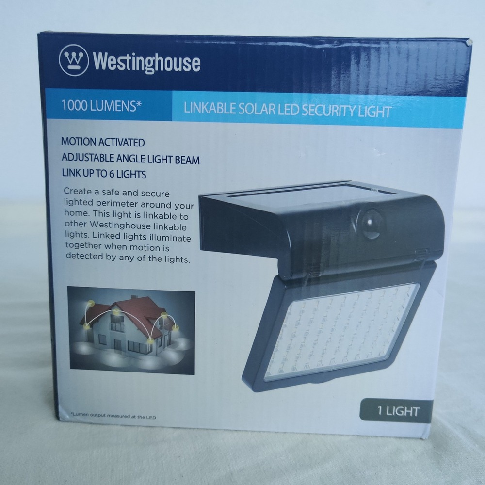 Solar Motion‎ Activated LED Security Light 1000 Lumens Linkable Westinghouse